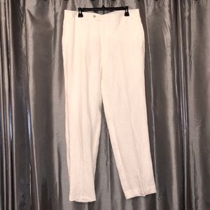 Ralph Lauren Linen Dress Pant, Cream, 36x32